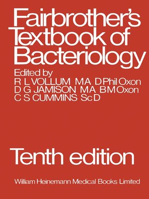 cover image of Fairbrother's Textbook of Bacteriology